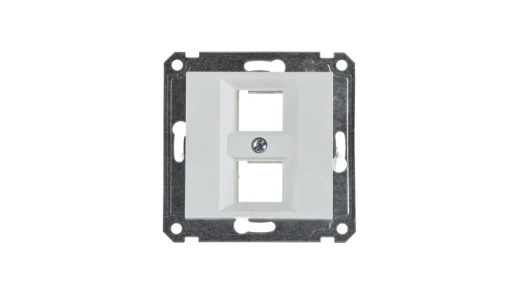 Lumina Płytka podwójna Keystone Jack biała WL2320