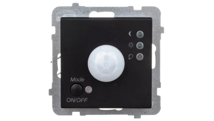 SONATA Elektroniczny czujnik ruchu czarny metalik ŁP-16R/m/33