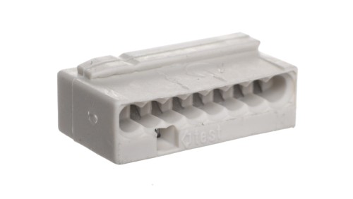 Szybkozłączka MIKRO 8x 0,6-0,8mm2 jasnoszara 243-308 /opak.50szt./