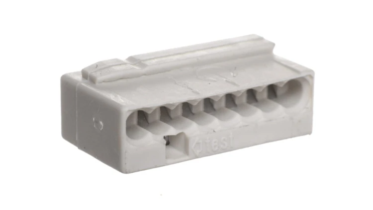 Szybkozłączka MIKRO 8x 0,6-0,8mm2 jasnoszara 243-308 /opak.50szt./