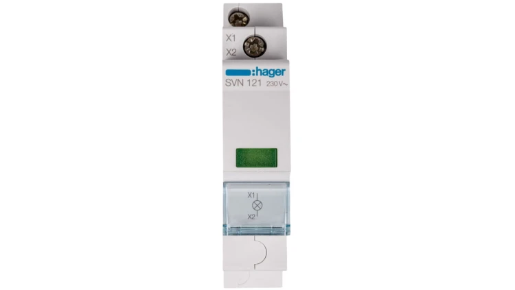 Lampka modułowa 1-gazowa zielona 230V AC SVN121