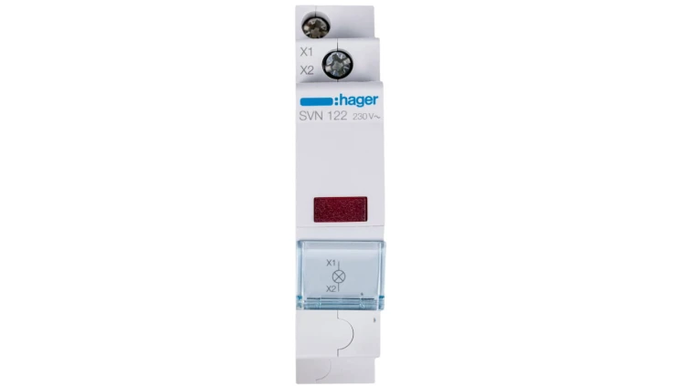 Lampka modułowa 1-fazowa czerwona 230V AC SVN122
