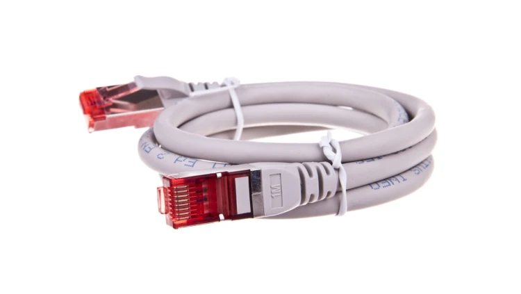 Kabel krosowy (Patch Cord) S/FTP kat.6 szary 1m DK-1644-010