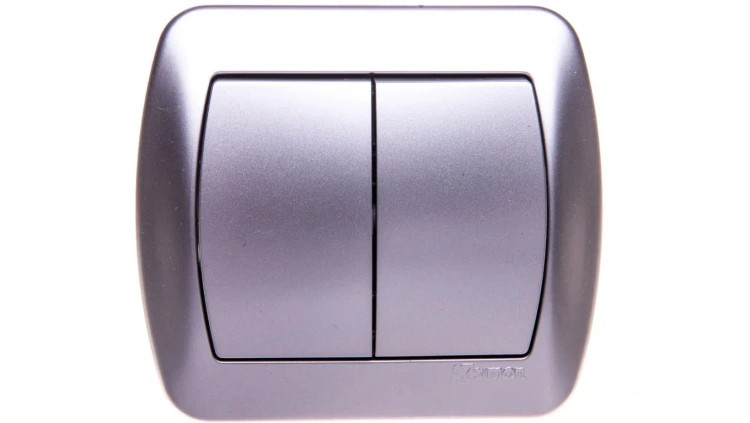 Simon Akord Łącznik schodowy podwójny aluminium metalizowane AW6/2/26