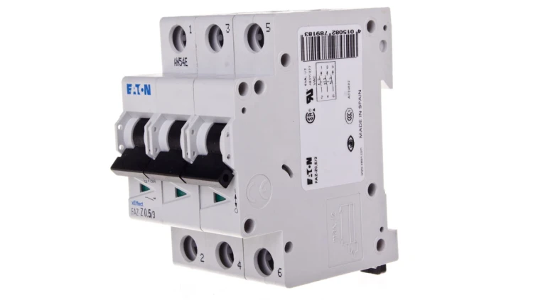 Wyłącznik nadprądowy 3P Z 0,5A 10kA AC FAZ Z05/3 278918