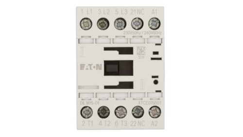 Stycznik mocy 15A 3P 230V AC 0Z 1R DILM15-01 (230V50HZ,240V60HZ) 290093