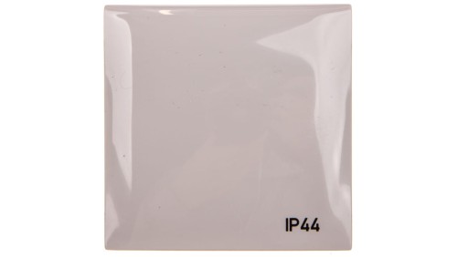 Integro Flow Ramka pojedyncza z pokrywą z nadrukiem IP44 szara 918282597