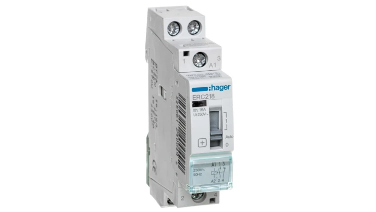 Przekaźnik instalacyjny 16A 230V AC 1NO+1NC ERC218