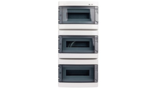 Rozdzielnica hermetyczna EP-LUX RN 3x12 1000V AC 1500V DC PE+N dymny IP65 1958-01