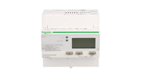 Licznik energii elektrycznej 1/3-fazowy 63A 100-277/173-480V kl.1/B impulsowy MID cyfrowy modułowy iEM3110 A9MEM3110