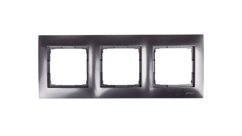 Simon 54 Premium Ramka potrójna antracyt /do karton-gips/ DRK3/48