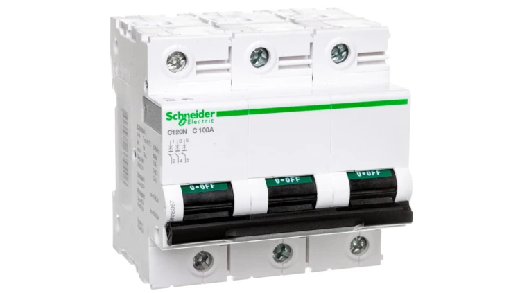 Wyłącznik nadprądowy 3P C 100A 10kA AC C120N Acti9 A9N18367