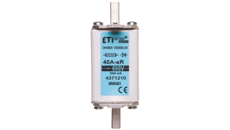 Wkładka bezpiecznikowa NH00 40A aR 690V 004371210