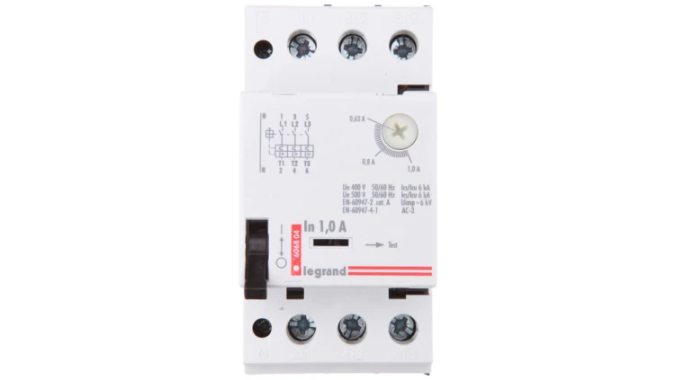 Wyłącznik silnikowy 3P 0,25kW 0,63-1A M 250 1 606804