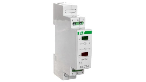 Lampka modułowa 1-fazowa zielona/czerwona 10-30V AC/DC LK-714-10-30V