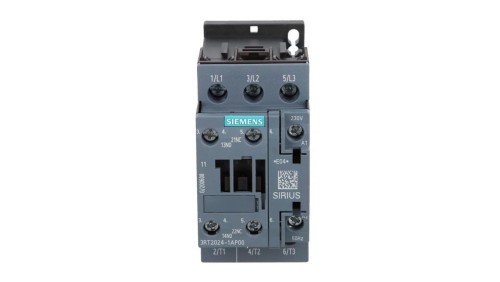 Stycznik mocy 12A 3P 230V AC 1Z 1R S0 3RT2024-1AP00
