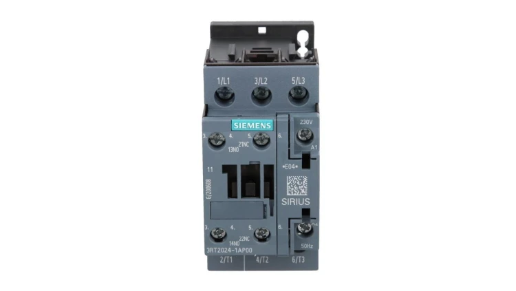 Stycznik mocy 12A 3P 230V AC 1Z 1R S0 3RT2024-1AP00