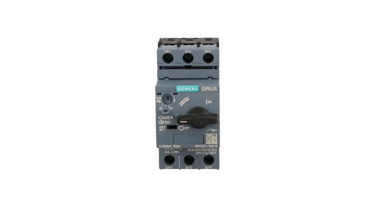 Wyłącznik silnikowy 3P 2,2kW 4,5-6,3A S00 3RV2011-1GA10
