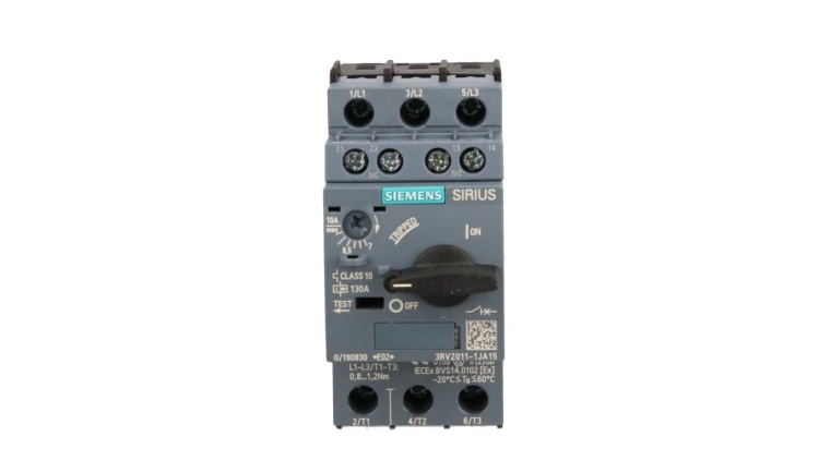 Wyłącznik silnikowy 3P 4,5kW 7-10A 1Z 1R S00 3RV2011-1JA15