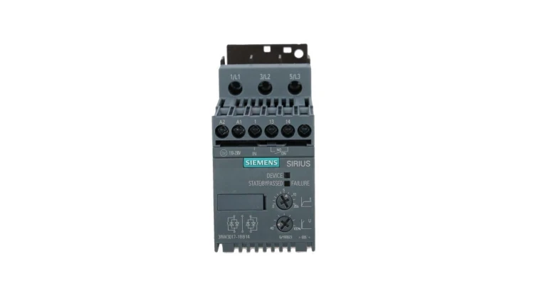 Softstart 3-fazowy 200-480VAC 12,5A 5,5kW/400V Uc=110-230V AC/DC S00 3RW3017-1BB14