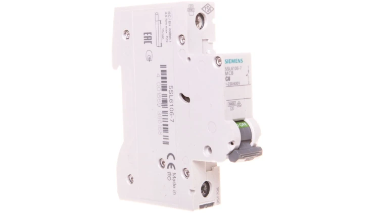 Wyłącznik nadprądowy 1P C 6A 6kA AC SENTRON 5SL6106-7