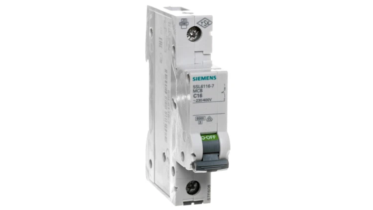 Wyłącznik nadprądowy 1P C 16A 6kA AC SENTRON 5SL6116-7