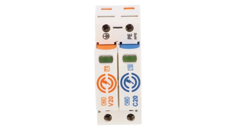 Ogranicznik przepięć Typ T2 1P+N 40kA 280V V20-1+NPE-280 (do sieci TN-S i TT) 5095251