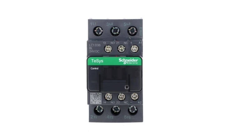 TeSys Deca Stycznik mocy 38A 3P 24V DC 1Z 1R LC1D38BL