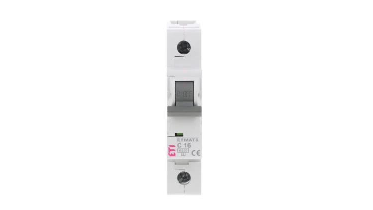 Wyłącznik nadprądowy 1P C 16A 6kA AC ETIMAT 6 002141516