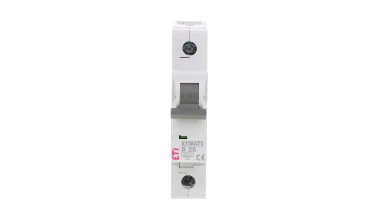 Wyłącznik nadprądowy 1P B 25A 6kA AC ETIMAT 6 002111518