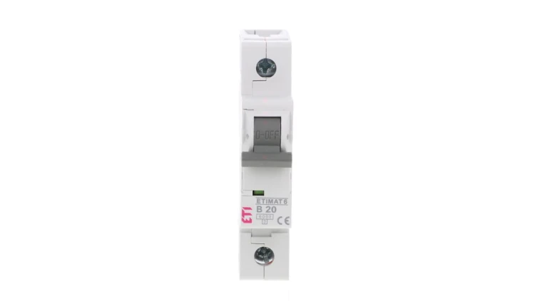 Wyłącznik nadprądowy 1P B 20A 6kA AC ETIMAT 6 002111517