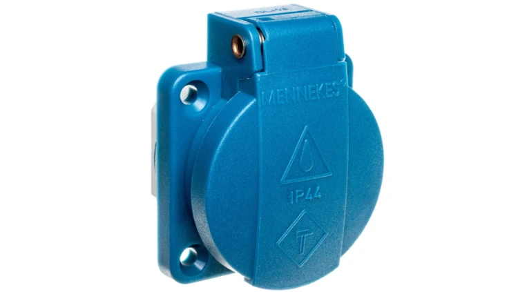 Gniazdo tablicowe 3P 16A 230V niebieskie IP44 11131