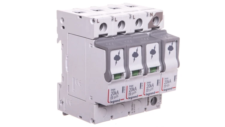 Ogranicznik przepięć Typ T2 3P+N 20kA 1,2kV ON 300 TT/TNS 412227