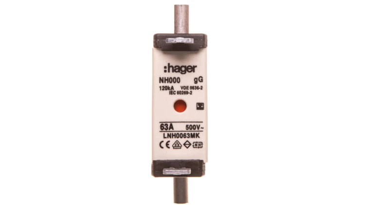 Wkładka bezpiecznikowa NH000 63A gG 500V WT-000 LNH0063MK