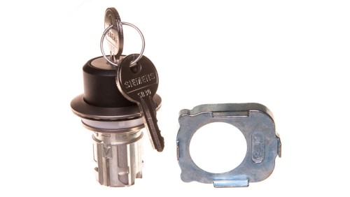 Napęd przełącznika 2 położeniowy O-I 30mm 2x klucz RONIS SB30 bez samopowrotu metal mat IP69k Sirius ACT 3SU1060-4LF11-0AA0