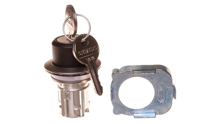 Napęd przełącznika 2 położeniowy O-I 30mm 2x klucz RONIS SB30 bez samopowrotu metal mat IP69k Sirius ACT 3SU1060-4LF11-0AA0