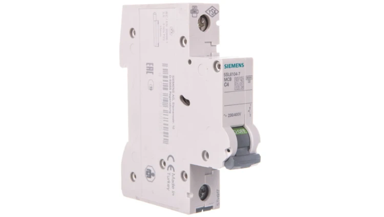 Wyłącznik nadprądowy 1P C 4A 6kA AC SENTRON 5SL6104-7