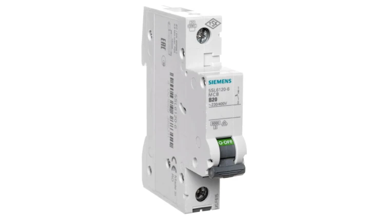 Wyłącznik nadprądowy 1P B 20A 6kA AC SENTRON 5SL6120-6