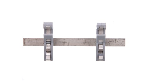 Szyna Cu 10x3mm dł 125mm mocowanie na TH35 do obejm do ekranów 790-115