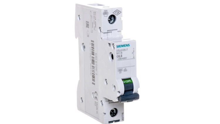 Wyłącznik nadprądowy 1P C 0,5A 6kA AC SENTRON 5SL6105-7
