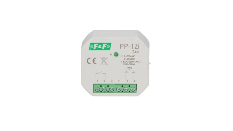 Przekaźnik elektromagnetyczny 1Z 16A 7-30V AC/9-40V DC (160A/20ms) PP-1Zi-24V