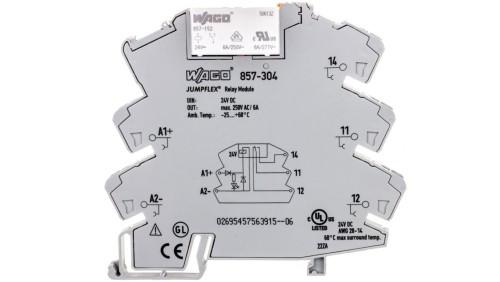 Przekaźnik separacyjny JUMPFLEX 24V DC 10mA 1P 857-304