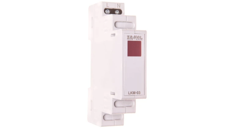 Lampka modułowa 1-fazowa czerwona LKM-03-10 230V LED EXT10000044