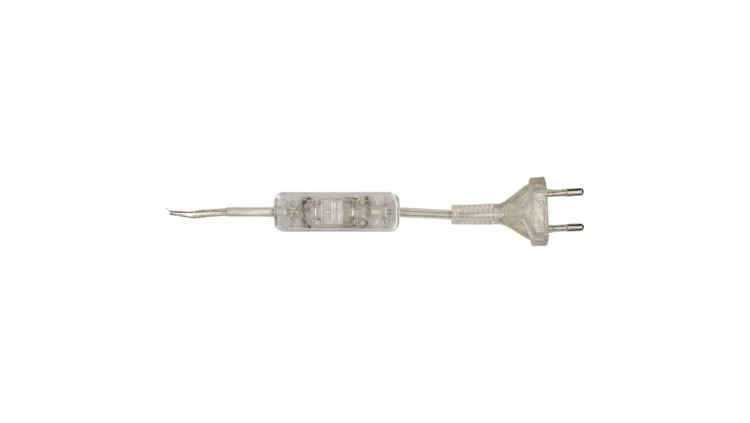 Sznur przyłączeniowy z wyłącznikiem SP/W-190cm bezbarwny SP/W-190/2X0,5/-BZB YNS10000498