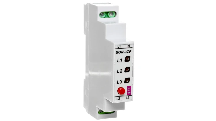 Lampka modułowa 3-fazowy czerwony LED 3x400V z przyciskiem SON-3 ZP 002471410