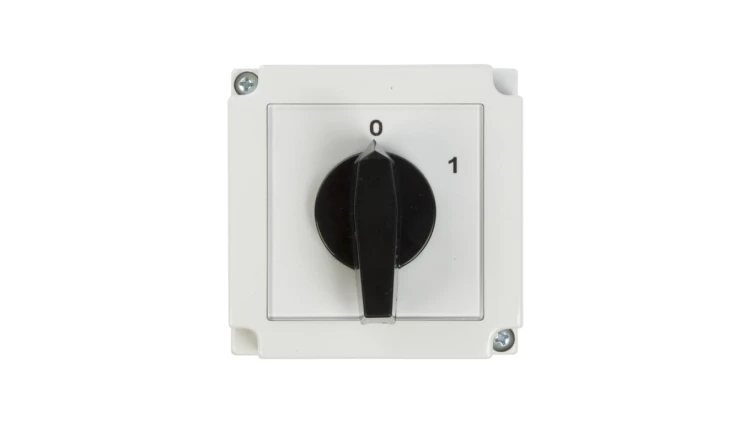 Łącznik krzywkowy 0-1 3P 25A w obudowie 4G25-10-PK R114 63-840306-031