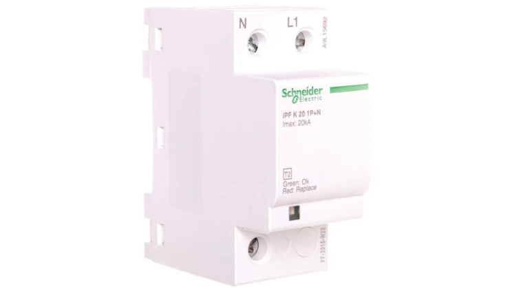 Ogranicznik przepięć Typ T2 1P+N/PE 65kA 1,5kV iPF20 A9L15692