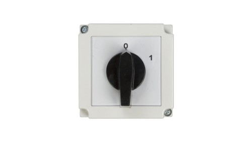 Łącznik krzywkowy 0-1 1P 25A w obudowie 4G25-90-PK R114 63-840392-031