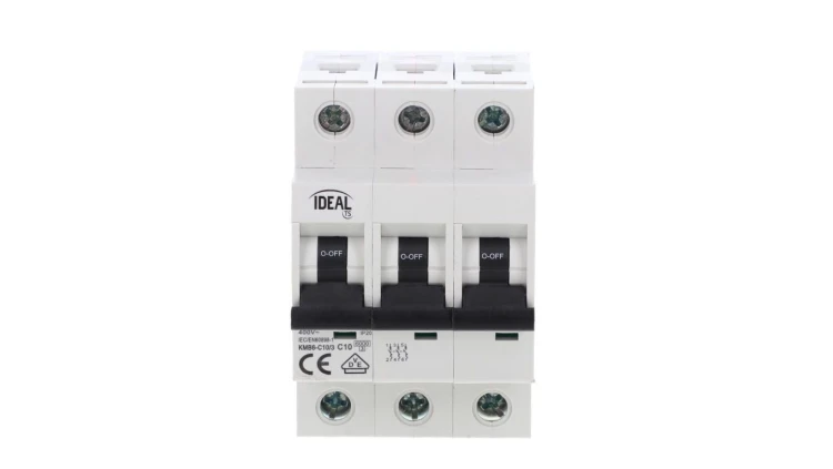Wyłącznik nadprądowy 3P C 10A 6kA AC KMB6-C10/3 VDE 23163