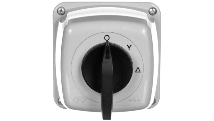 Łącznik krzywkowy Gwiazda-trójkąt 3P 16A IP44 w obudowie Łuk 16-23 921614